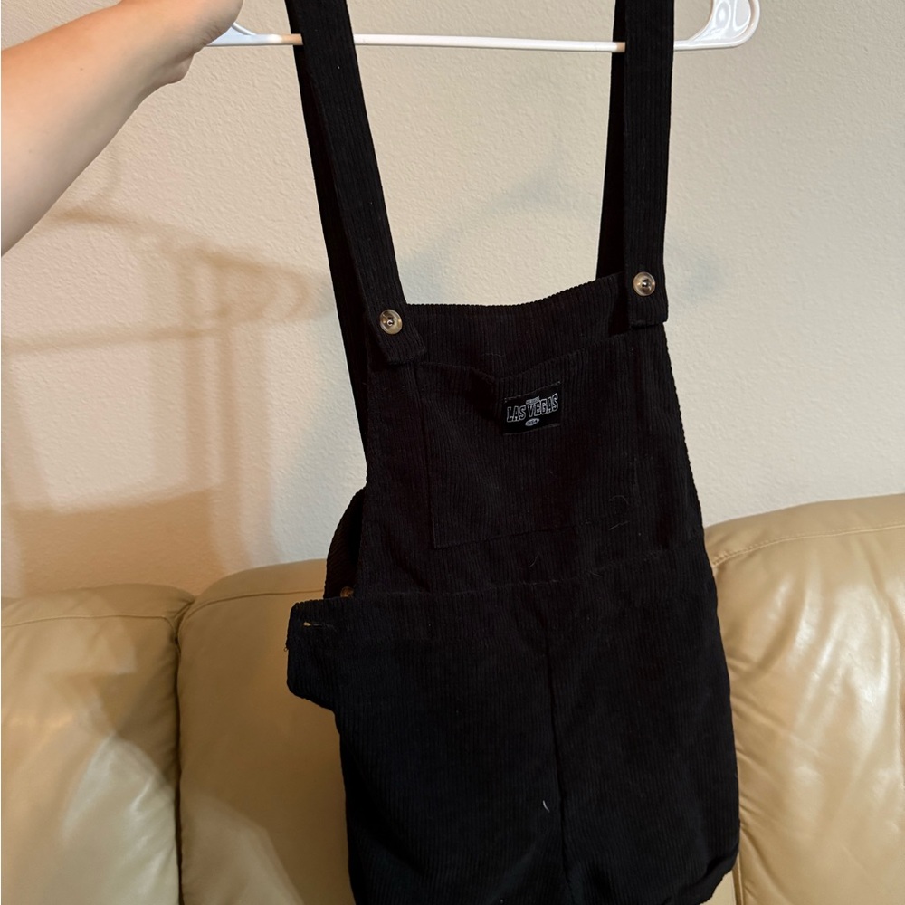 Black overalls